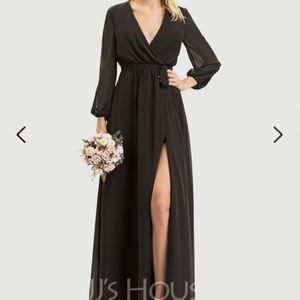 Black Bridesmaid's Dress